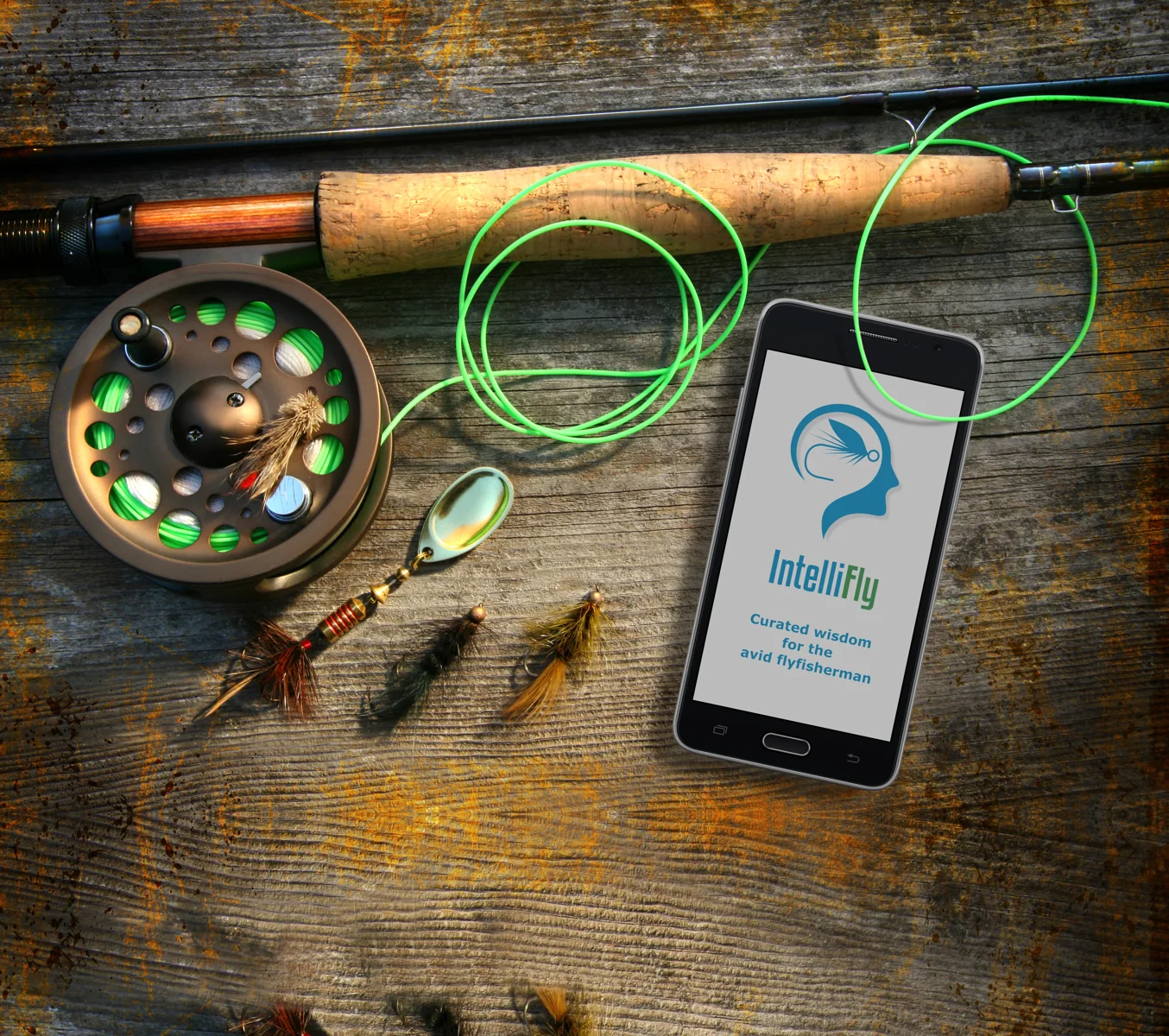 IntelliFly fly-fishing project visual